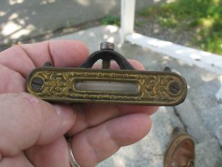 Antique Stanley 41 Brass Cast Iron Small Level