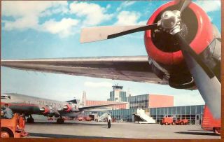 Vintage Aviation Postcard - Dallas Love Field International Airport 1960 