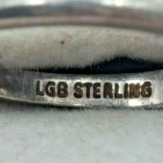 Vintage LGB Sterling Silver Kappa Delta Sorority Ring 6