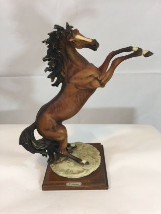 1992 Giuseppe Armani Florence Horse Stallion Sculpture Figurine Statue Gor