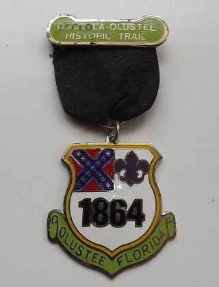 Osceola - Olustee Florida 1864 Historic Trail Bsa Boy Scout Medal Award