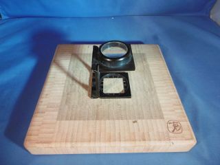 Vintage Bausch & Lomb Folding Pocket Map Magnifier Glass Jewelers Loupe War