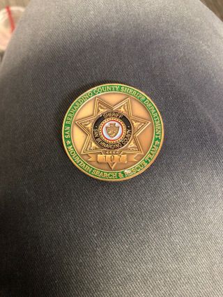 San Bernardino County Sheriff Department Mountain Search & Rescue Team Coin