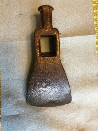 Antique Vintage Possibly Hand Forged Carpenters Adze Head Shipwrights