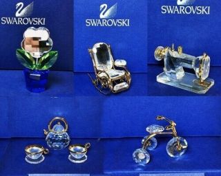 5 Swarovski Crystal Memories & Other Figurines 5 Boxes & Certificates