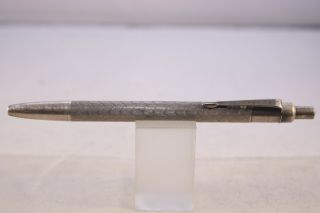 Vintage Pall Mall Chevron Silver Plated Ballpoint Pen