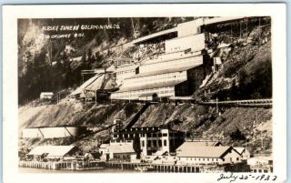 Rppc Alaska Juneau Gold Mining Company,  Ak 1933 Real Photo Postcard