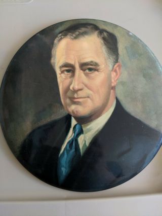 Franklin D.  Roosevelt 9 " Art Plaque