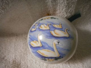 Wedgwood Twelve Days Of Christmas Ball Ornament Seven Swans A Swimming