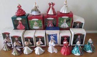15 Collectible Hallmark Barbie Doll Gown Christmas Easter Ornament Sparkly Shiny