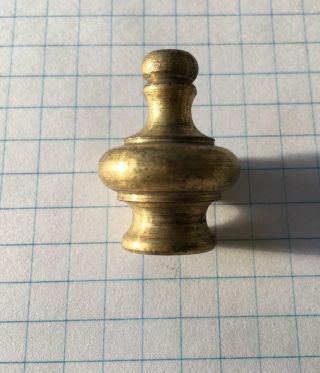 Vintage Solid Brass Chandelier 1 1/4 " Finial Lamp Part Shpg Fin B