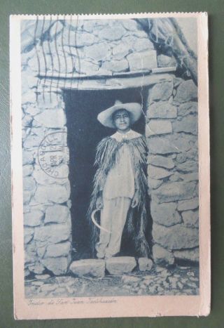 Vintage Postcard Ppc,  Mexico,  Ethnic Native Indian,  San Juan 1918