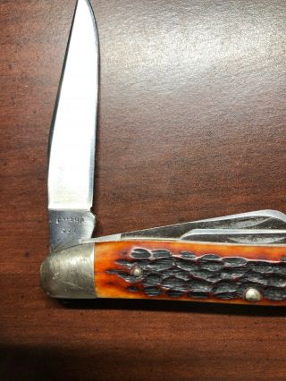 Vintage Case 10 Dot 6318 3 Blade Pocket Knife.