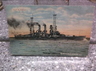 U.  S.  S.  Kansas Battleship Wm.  B.  Child Newport R.  I.  Post Card