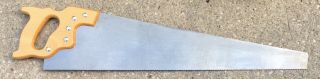 Henry Disston & Sons D - 23 Cross - Cut Hand Saw 26 In.  10 ppi Mid - Century 4