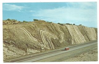 Postcard San Andreas Fault With Vw Bus Antelope Valley Ca Vintage