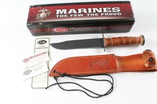 Case Xx Cutlery Usmc Marine Corps Combat Knife 1992 W/ Box &