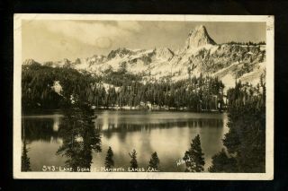 Real Photo Postcard Rppc California Ca Lake George Mammoth Lakes Vintage