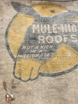 Vintage Nail Shop Apron.  Thiensville Lumber Wis Mule - Hide Roofs Carpenter Apron