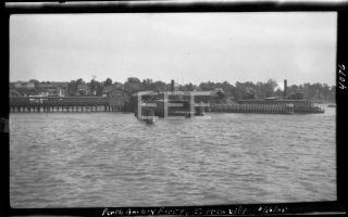 1925 Perth Amboy Ferry Tottenville Staten Island Old Photo Negative U12