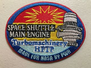 Nasa Space Shuttle Main Engine Turbomachinery Made By Pwr Astronaut Patch