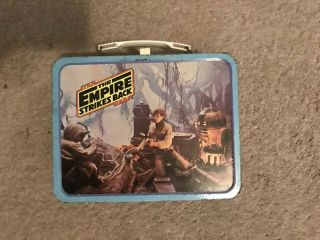 Vintage 1980 Star Wars The Empire Strikes Back Metal Lunch Box No Thermos