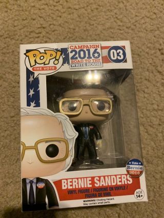 Funko Pop Bernie Sanders 2016 Election Exclusive Limited Edition Figurine