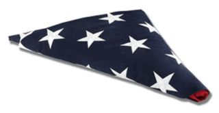 American Flag For Flag Display Case 3ft X5 Ft Cotton Hand Made By Veterans