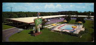 Florida Fl Oversized Postcard Town House Motor Lodge Motel Winter Haven Fl