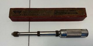 Vintage Millers Falls Tools Automatic Drill With Box Model 81