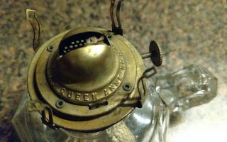 Vintage Oil Lamp Brass Burner Only