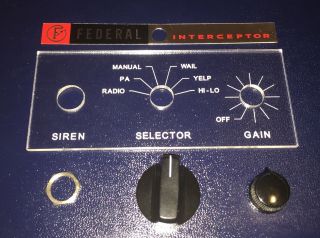 Restoration Kit For Federal Interceptor Pa20a Siren Series B,  C,  & D