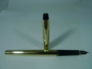 Vintage Cross Century 10kt Gold Filled Fountain Pen Medium Point Usa
