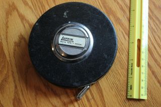 Lufkin Rule Company White Clad Steel Tape Measure 100 Ft Hw226 Vintage