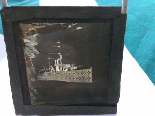 Antique Magic Lantern 5 Steam Ships The Loss Of H.  M.  S.  Victoria And Others. 3