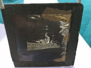 Antique Magic Lantern 5 Steam Ships The Loss Of H.  M.  S.  Victoria And Others. 4
