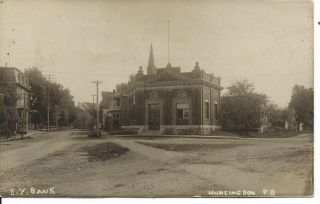 1907 - E.  Y.  Bank,  Huntingdon,  Quebec,  Carte Photo (18.  738)