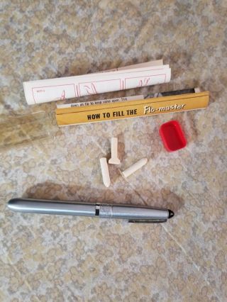 Esterbrook Flo - master Advanced Felt Tip Pen with 3 Tips Vintage Marker b3 4
