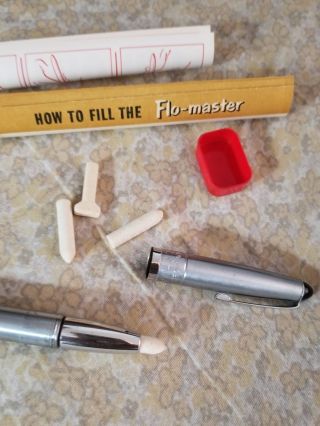 Esterbrook Flo - master Advanced Felt Tip Pen with 3 Tips Vintage Marker b3 6
