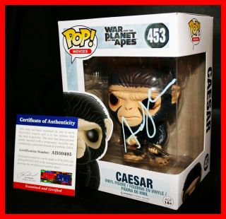 Andy Serkis Signed Autograph Caesar War For The Planet Of The Apes Funko Pop Psa