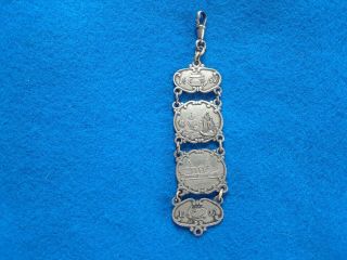 Jamestown Exposition 1607 1907 Watch Fob,  Medal,  Souvenir