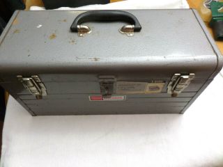 Craftsman Gray Metal Tool Box With Tool Tray 6500 18 " X 8 " X 9 " H