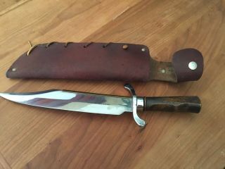 Vintage Colonel James Bowie 1799 - 1836 Knife W/sheath