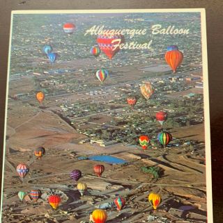 Albuquerque Mexico Hot Air Balloon Festival Vintage Postcard Unposted 3