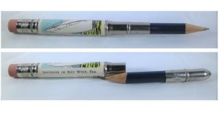 RESTORED Vintage Bullet Pencil - Key West.  Florida - Sailboat EF - 1182 2