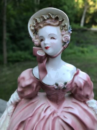 Florence Ceramics Figurine Madeline In Rose Light Pink Dress 2