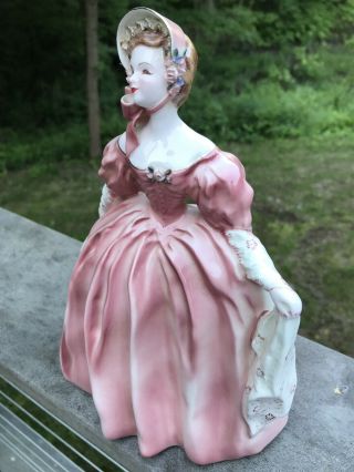 Florence Ceramics Figurine Madeline In Rose Light Pink Dress 8