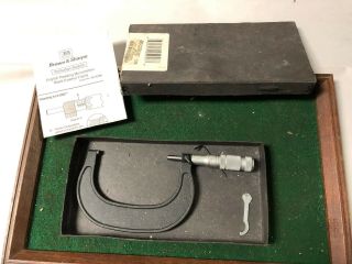 Machinist Tool Lathe Mill Machinist Brown & Sharpe 4 " Micrometer Gage
