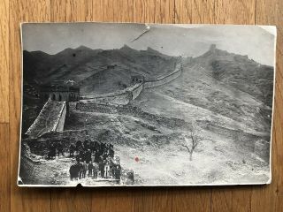China Old Photo Great Wall German Soldiers Officers