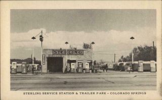 Colorado Springs,  Co Sterling Service Station & Trailer Park El Paso County